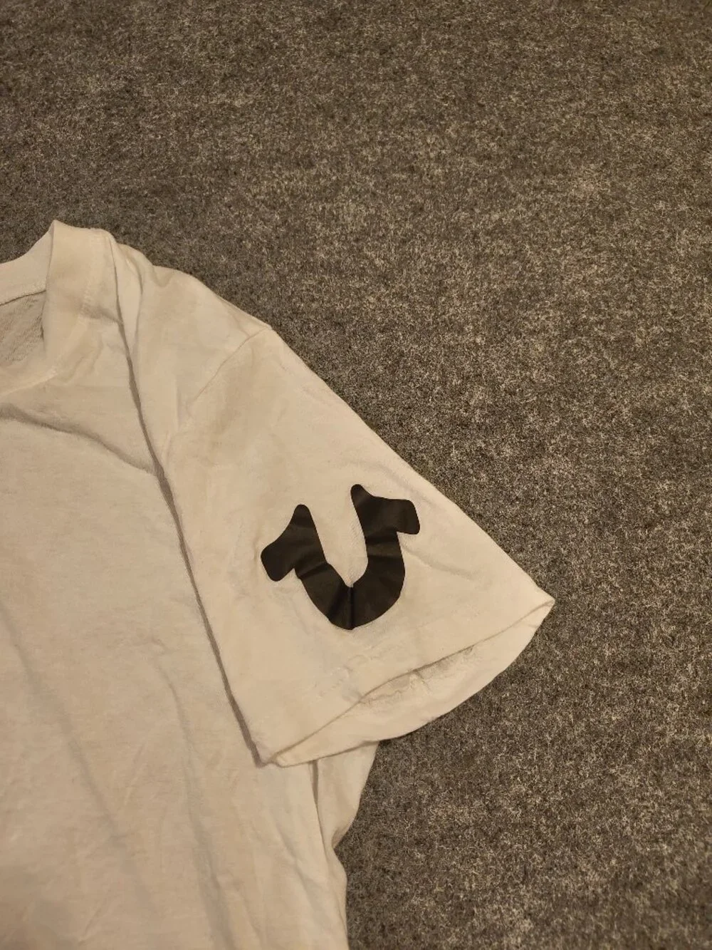 True Religion Vertical Logo Tee Medium White